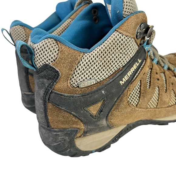 MERRELL ACCENTOR MID VENT Kangaroo Celestial Boots Hiking Ankle Shoes sz 9.5 - Picture 5 of 16